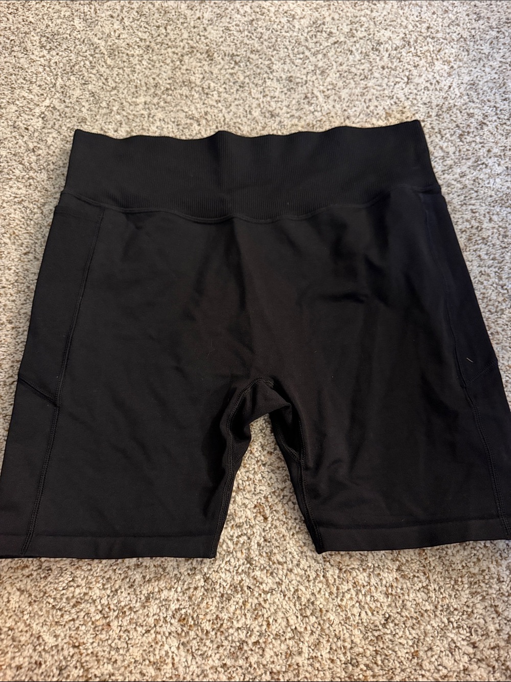 PINK Victoria's Secret Black High-Waist Bike Shorts